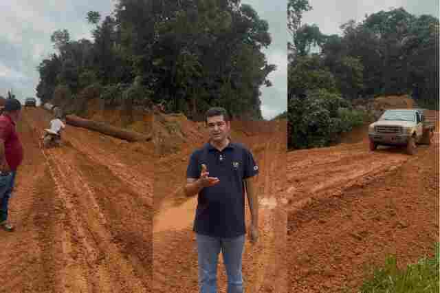 Vereador Adalto de Bandeirantes fiscaliza estradas rurais e cobra melhorias para garantir mobilidade no distrito