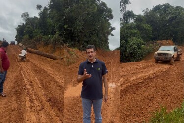 Vereador Adalto de Bandeirantes fiscaliza estradas rurais e cobra melhorias para garantir mobilidade no distrito