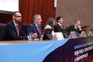 PF detalha estrat&eacute;gias de seguran&ccedil;a e de combate &agrave; desinforma&ccedil;&atilde;o em semin&aacute;rio do TSE
