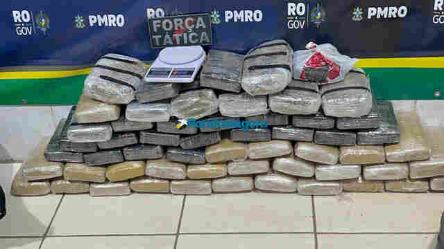 PM apreende 57 kg de maconha durante abordagem em suspeito de assalto de R$ 100 mil