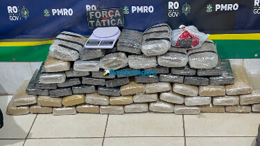 PM apreende 57 kg de maconha durante abordagem em suspeito de assalto de R$ 100 mil