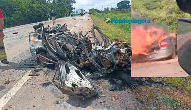 V&iacute;deo: Colis&atilde;o na BR-364 entre Candeias e Itapu&atilde; deixa quatro mortes neste domingo