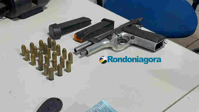 Motorista saca pistola contra PMs, &eacute; atingido e preso em Porto Velho