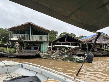 PF e Ibama destroem mais 47 embarca&ccedil;&otilde;es e motores usados em garimpo ilegal no rio Madeira