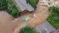 Ap&oacute;s rompimento causado por chuvas, Estrada do Santo Ant&ocirc;nio ter&aacute; ponte com base de ferro