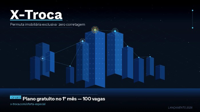Sem corretores, sem comissão: X-Troca chega ao mercado imobiliário digital com modelo inédito de permuta direta entre proprietários