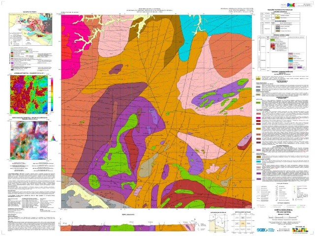 SGB publica dados de geologia e recursos minerais para o estado de Rondônia