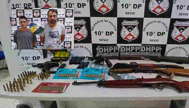 Pol&iacute;cia desvenda assassinato e prende dois com arsenal em Porto Velho