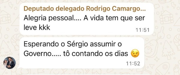 Em post, Camargo torce pela sa&iacute;da do governador Marcos Rocha
