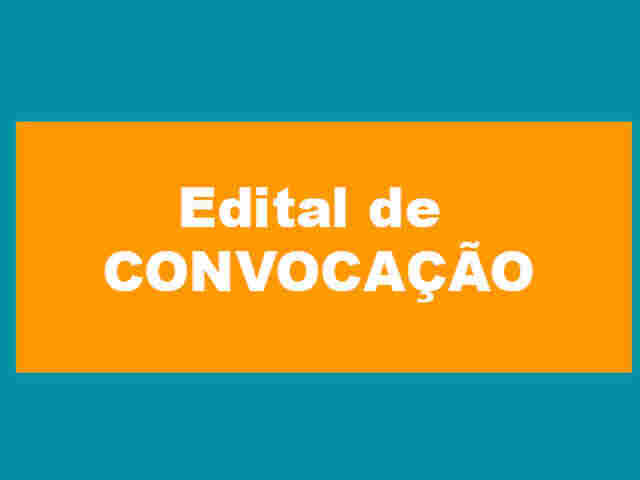Associa&ccedil;&atilde;o Projeto Reca - Edital de Convoca&ccedil;&atilde;o Assembleia Geral Ordin&aacute;ria