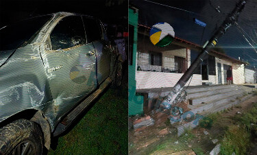 Advogado b&ecirc;bado &eacute; preso ap&oacute;s bater em carro estacionado e derrubar poste na regi&atilde;o central de Porto Velho