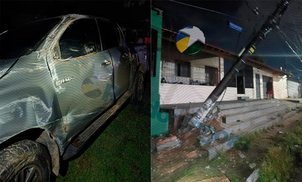 Advogado b&ecirc;bado &eacute; preso ap&oacute;s bater em carro estacionado e derrubar poste na regi&atilde;o central de Porto Velho