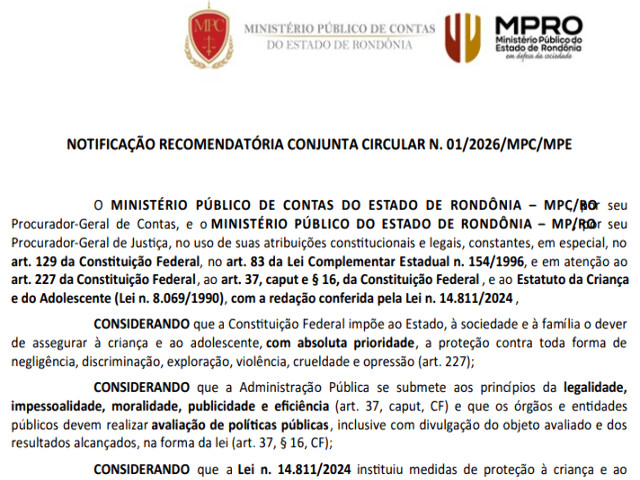MPC e MP orientam fiscalização rigorosa de profissionais que atuam com crianças e adolescentes