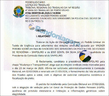 Justi&ccedil;a manda Comiss&atilde;o Eleitoral entregar lista de filiados e adia elei&ccedil;&atilde;o do Sinpol