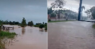 V&iacute;deo: fortes chuvas neste final de semana causam preju&iacute;zos no interior de Rond&ocirc;nia