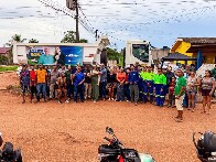 Vista Alegre recebe caminh&atilde;o ca&ccedil;amba com apoio da deputada Lebrinha