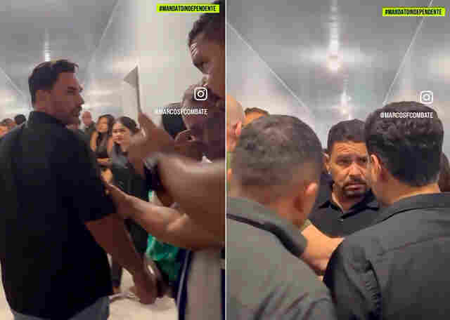 V&iacute;deo: seguran&ccedil;as do prefeito barram entrada de Marcos Combate na UBS Floresta; vereador foi amea&ccedil;ado