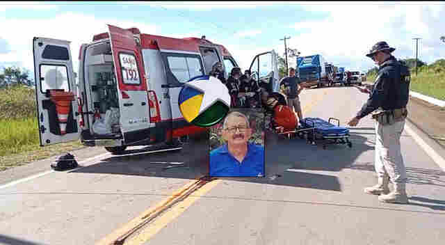 Idoso morre ap&oacute;s colis&atilde;o no km 25 da BR-319