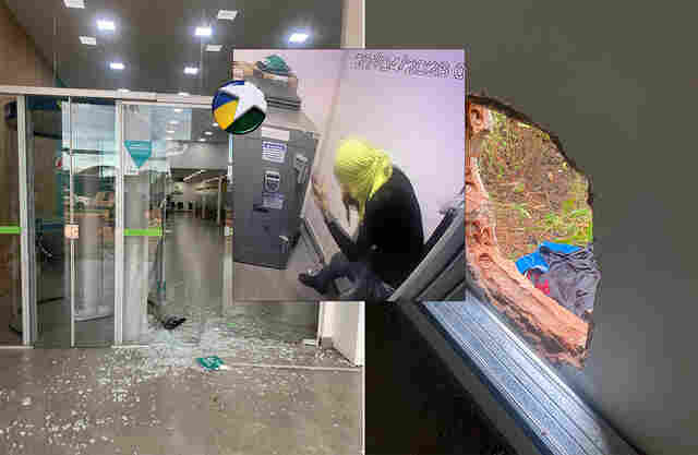 Criminosos invadem ag&ecirc;ncia do Sicoob, perfuram cofre mas acabam presos pela PM