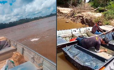 Quatro homens desaparecem ap&oacute;s naufr&aacute;gio no rio Machado em Machadinho do Oeste
