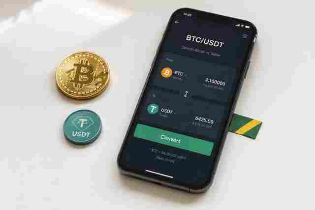 Como converter BTC para USDT no Brasil?