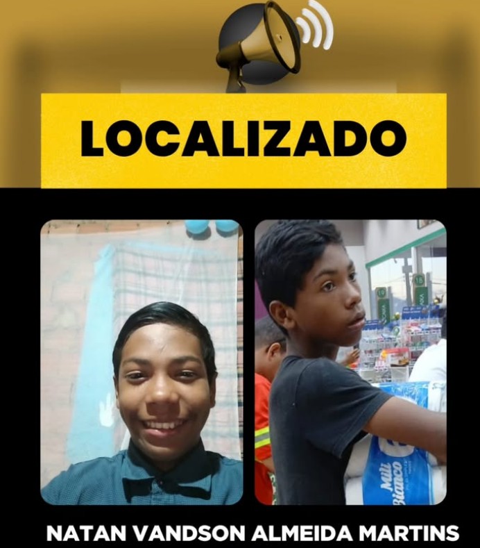 Adolescente desaparecido desde s&aacute;bado &eacute; encontrado em Porto Velho