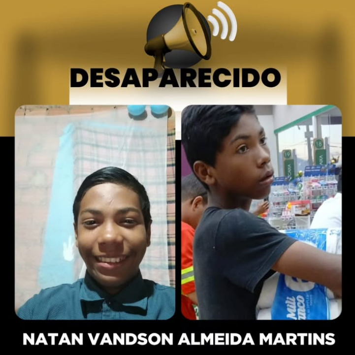Fam&iacute;lia e Pol&iacute;cia procuram adolescente desaparecido desde s&aacute;bado em Porto Velho