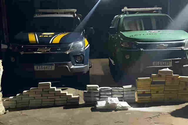 BPFRON e PRF apreendem mais de 190 kg de drogas ap&oacute;s tentativa de fuga na BR-364 em Porto Velho