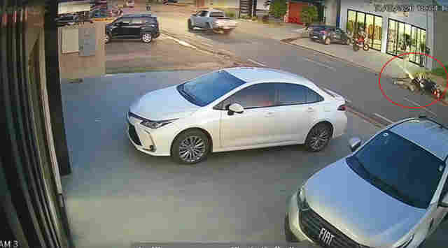 V&iacute;deo: motorista &eacute; preso ap&oacute;s derrubar policial da PRF durante persegui&ccedil;&atilde;o em Ji-Paran&aacute;