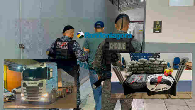 C&atilde;o detectou: caminhoneiro &eacute; preso com 35 kg de drogas escondidos em carga de soja na BR-364