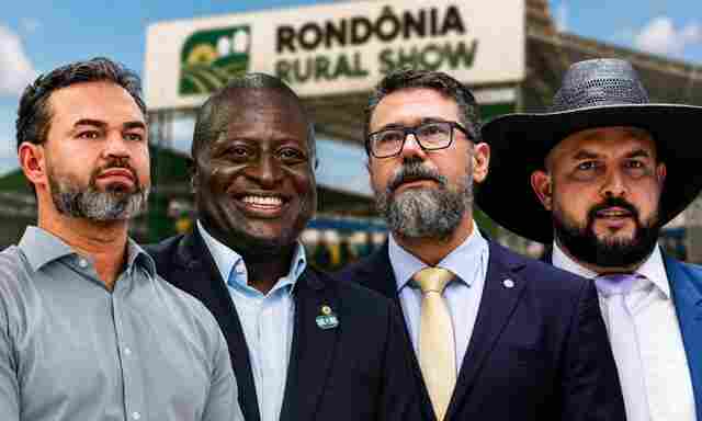 Bruno Bolsonaro Scheid recebe H&eacute;lio Neg&atilde;o, Marcos Pollon e Z&eacute; Trov&atilde;o na Rond&ocirc;nia Rural Show