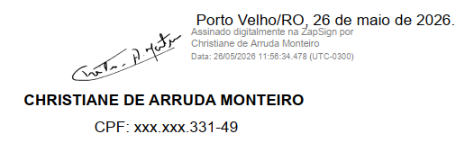 Nota de retratação pública e esclarecimento de Christiane de Arruda Monteiro