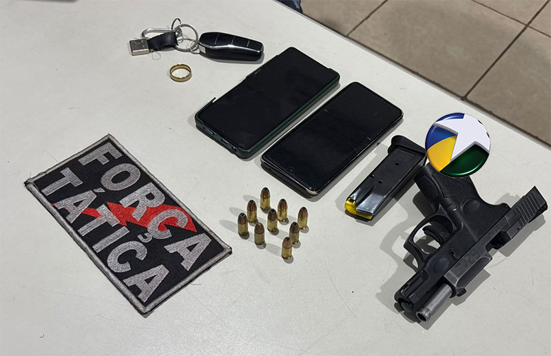 Motorista de aplicativo é preso com pistola 9mm e diz que receberia R$ 150 pelo transporte