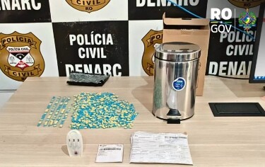 Denarc intercepta encomenda e apreende mais de mil comprimidos de ecstasy em Porto Velho