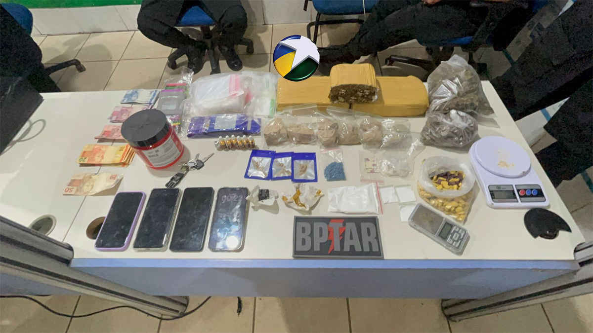 Polícia apreende mais de 400 micropontos de LSD e outras drogas com casal em Porto Velho