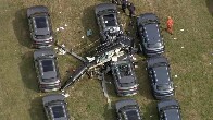 Choque de helic&oacute;pteros causa 6 mortes e inc&ecirc;ndio com carros el&eacute;tricos no Rio de Janeiro