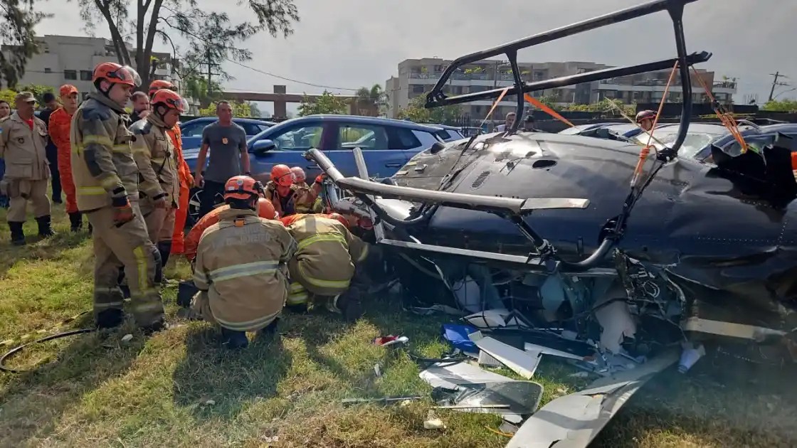 Identificados todos os 6 mortos da colisão entre helicópteros no Rio de Janeiro