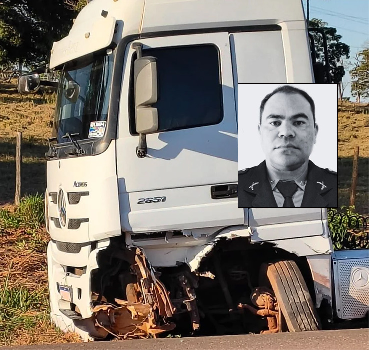 Cabo da PM morre em grave acidente na BR-364