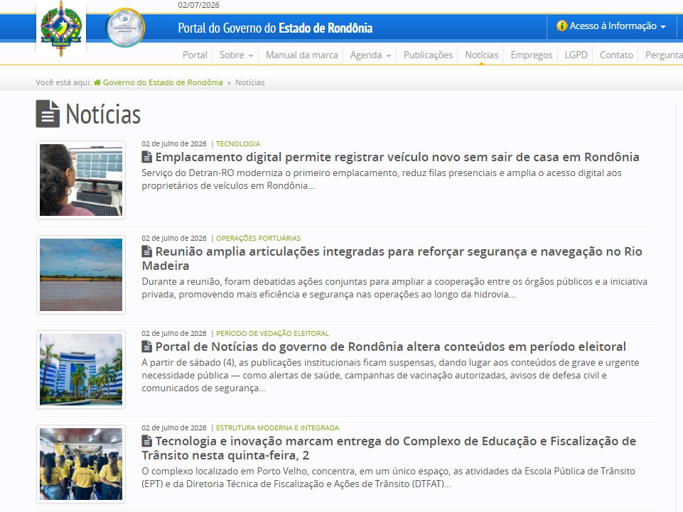 Lei eleitoral imp&otilde;e mudan&ccedil;as e portal de Not&iacute;cias do governo sofre grandes altera&ccedil;&otilde;es
