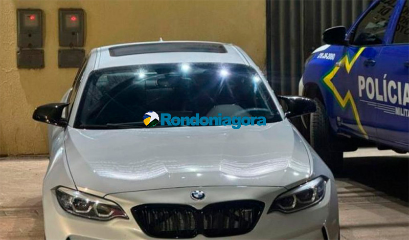 BMW furtada em bar de Porto Velho é recuperada na BR-364 pela PM