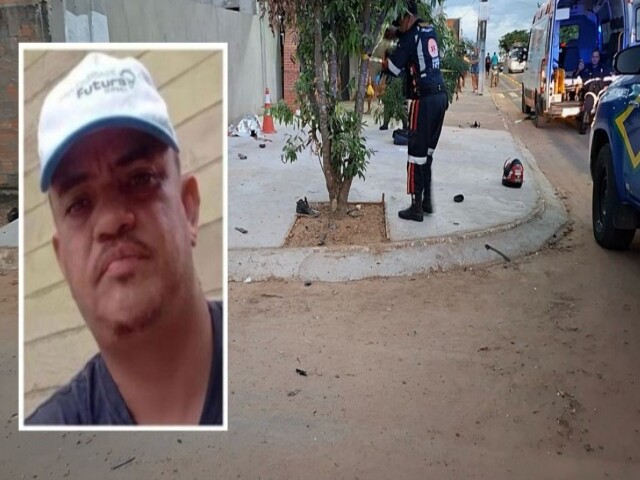 Colisão entre moto e caminhonete: motociclista morre após ser arremessado contra calçada