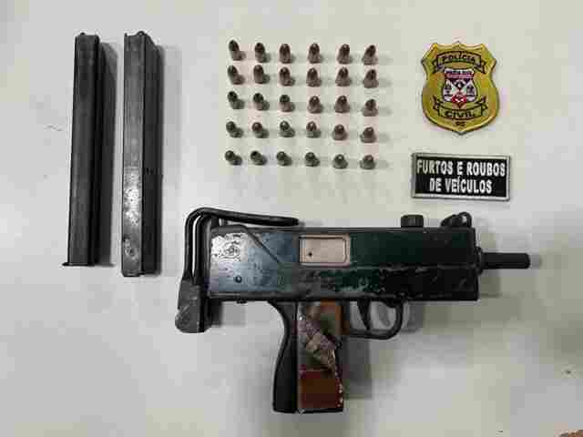 Pol&iacute;cia Civil apreende metralhadora durante opera&ccedil;&atilde;o da Furtos e Roubos de Ve&iacute;culos em Porto Velho