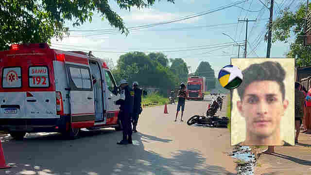 V&iacute;deo: motociclista morre e idoso fica gravemente ferido em acidente na zona sul de Porto Velho