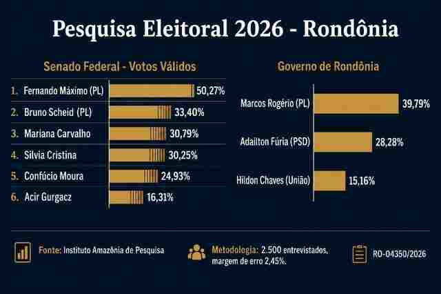 Pesquisa coloca Bruno Scheid entre os dois mais votados para o Senado em Rond&ocirc;nia