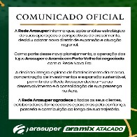 Nova Era assume opera&ccedil;&atilde;o do Supermercado Ara&uacute;jo e Aramix em Porto Velho