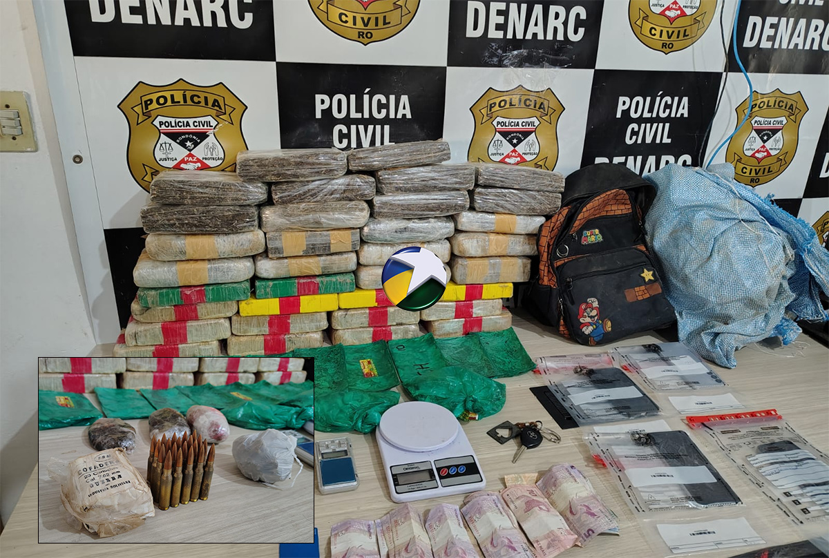 Denarc da capital prende trio ligado ao CV com mais de 30 kg de drogas e muni&ccedil;&otilde;es de fuzil