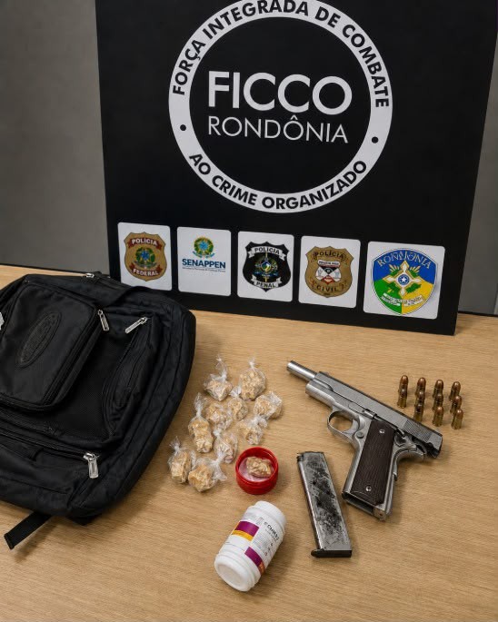 FICCO prende homem e apreende dois adolescentes com pistola e drogas em Porto Velho