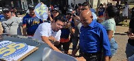 Marcelo Cruz e Pastor Evanildo iniciam campanha com mega adesiva&ccedil;o em Porto Velho; deputado destaca milh&otilde;es investidos nos munic&iacute;pios