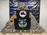 For&ccedil;a T&aacute;tica da PM apreende 345 tabletes de maconha em casa na zona leste da capital