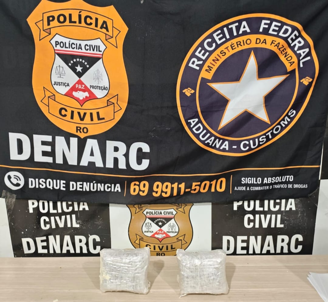 Denarc e Receita Federal apreendem skunk dentro de caixa em transportadora de Ji-Paraná